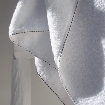 timeless refined white thick terry towel