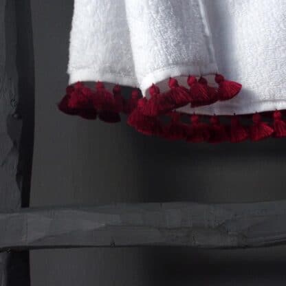 lamu carmine bath linen