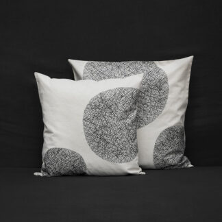 housse de coussin dott noir