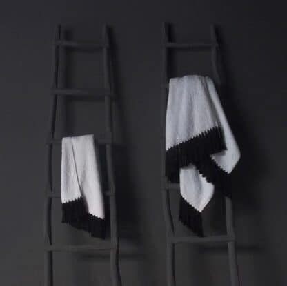 pollux bath towels black 2