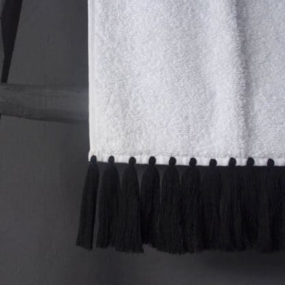 pollux bath towels black