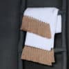 White bath linen LB01 fringe POLLUX beige - Image 2
