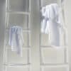 high quality white bath towel red embroidery