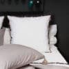 White bed linen LL01 pompom ILIAS grigio - Image 3