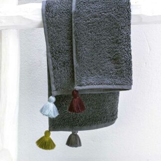 grey bath linen