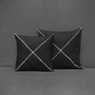 Cushion cover KROSS wool - Black