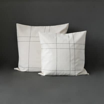 housse de coussin carreau coton