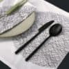 dots table linen grey