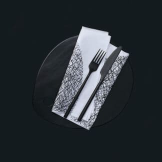 DOTS table linen black